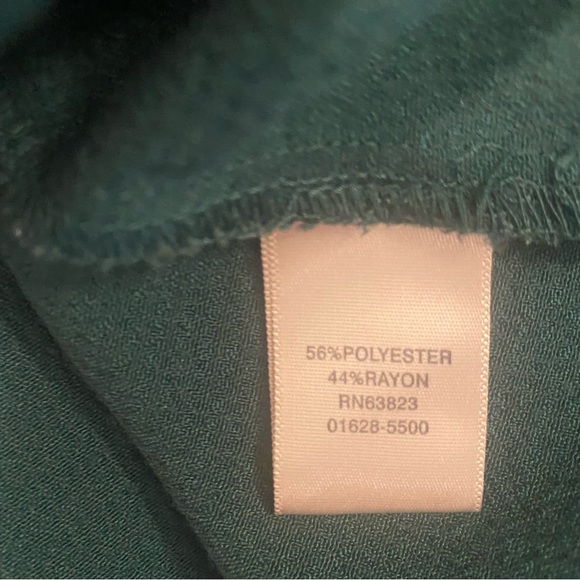 CJ Banks Green 2X Blouse - Picture 4 of 4